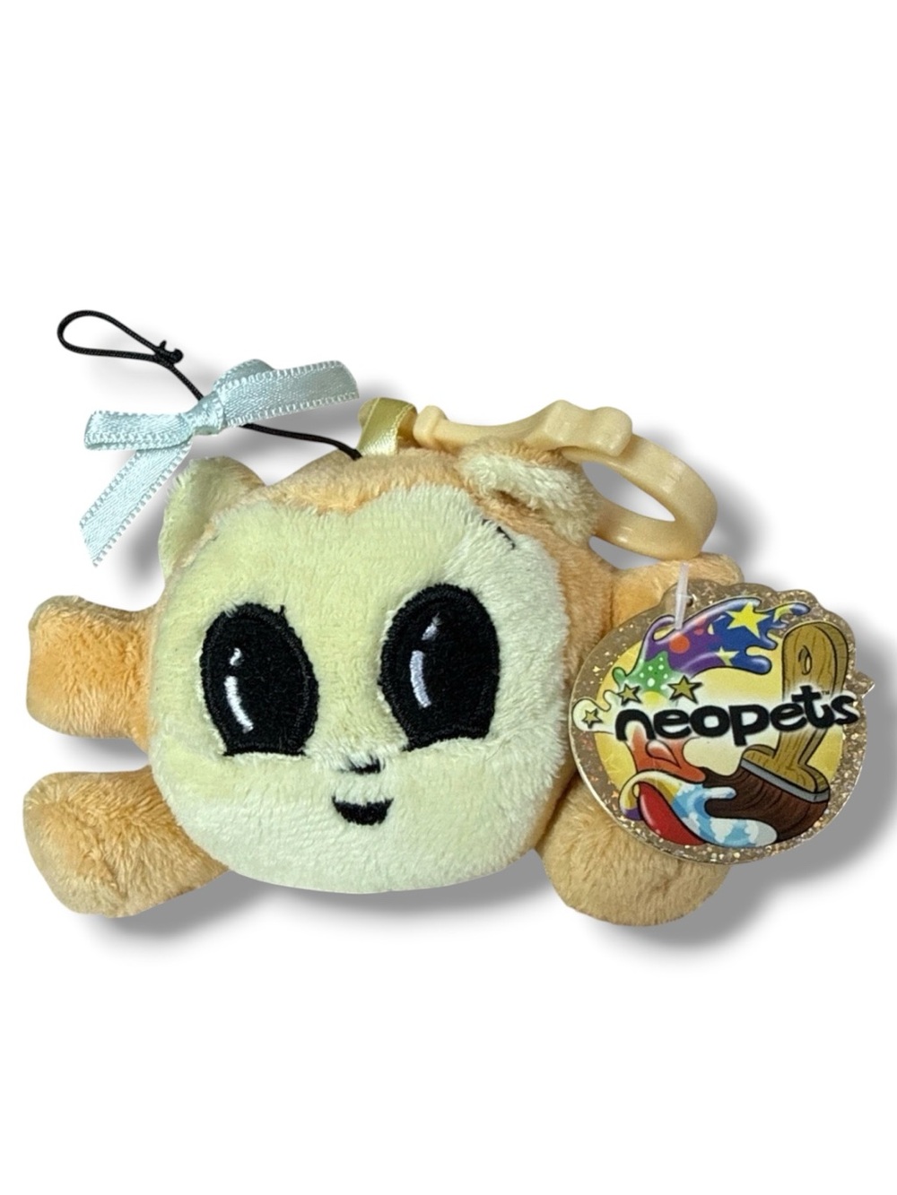 VTG 2006 Neopets Yellow Kiko Plush Keychain Clip NWT Limited Too Rare